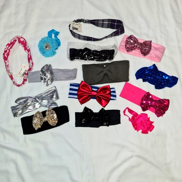 5/$20. 14 Little Girl's Headbands - Picture 2 of 2